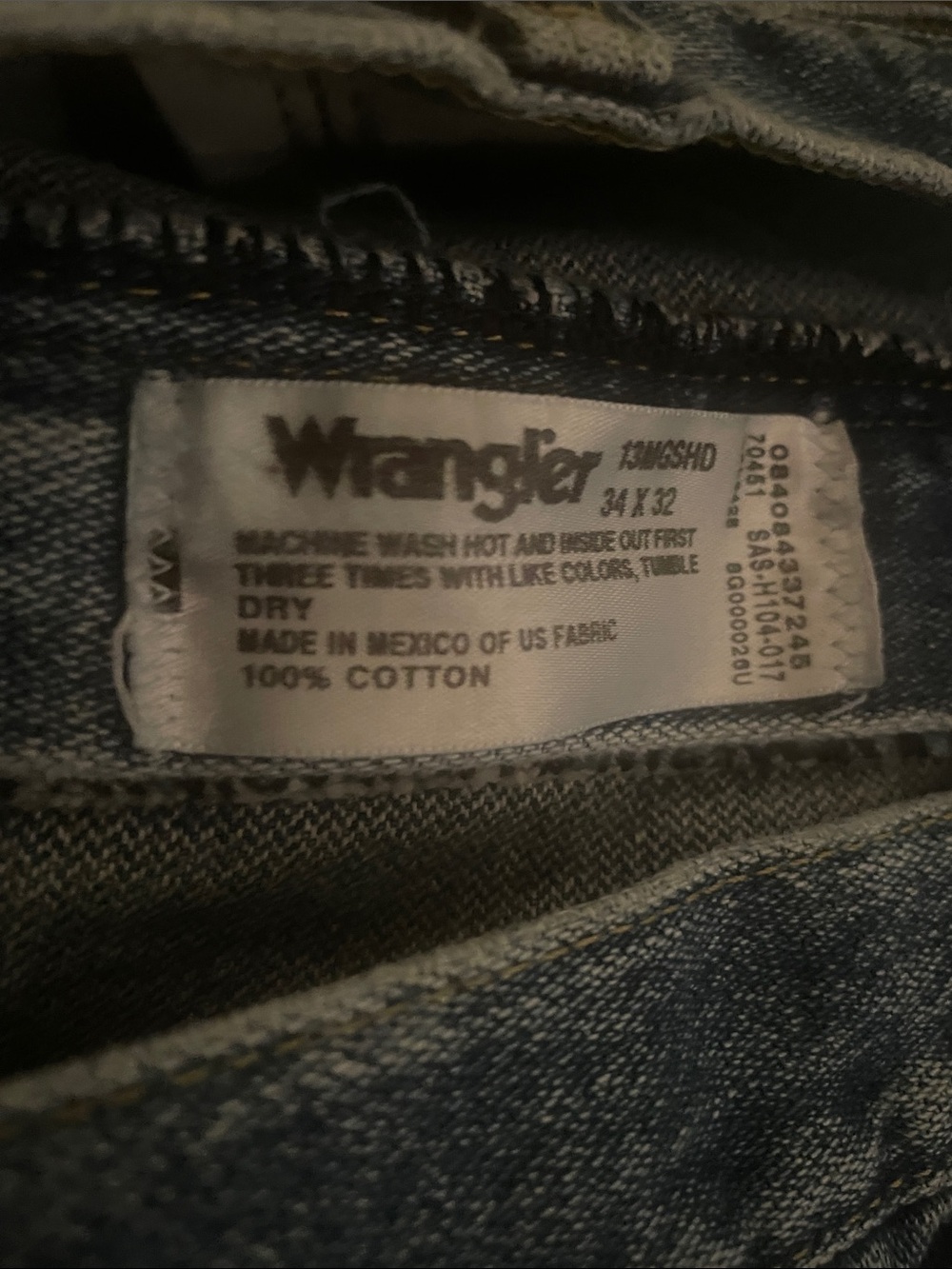 Wrangler George Strait Men's Straight-Leg Denim Jeans in Medium Blue - Picture 7 of 7